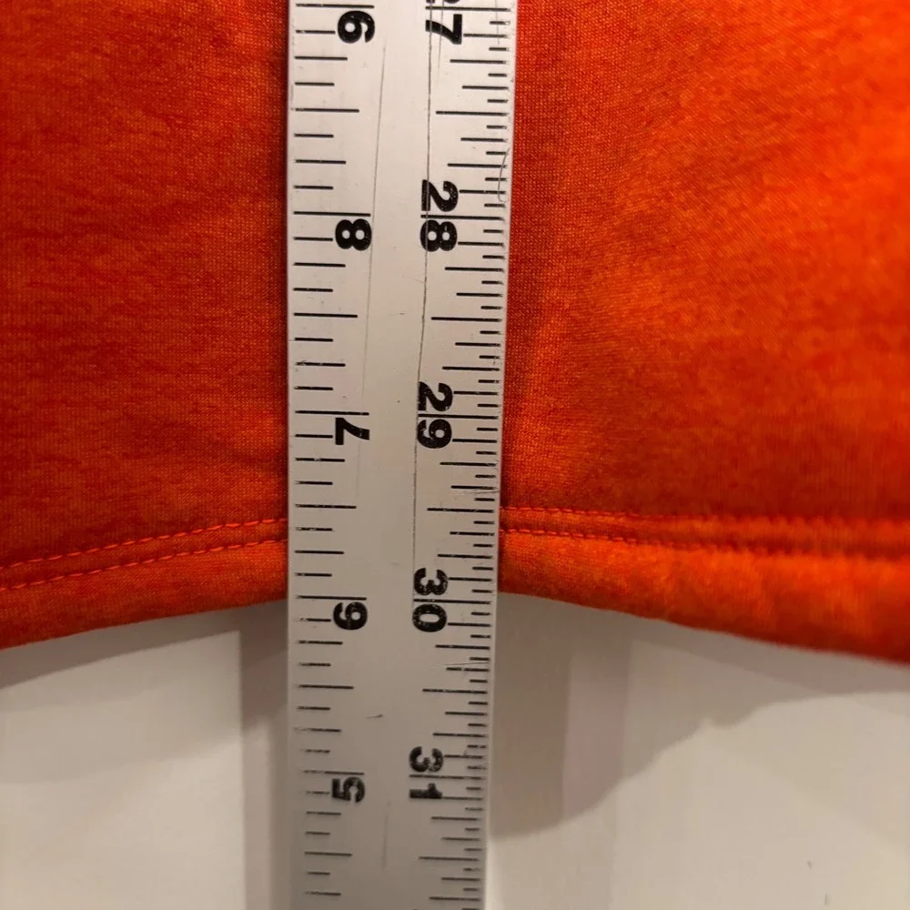 The North Face Mens XL Orange Full Zip Fleece Jacket Belle Aire Creations Logo